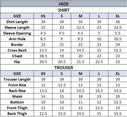 JADE Size Help